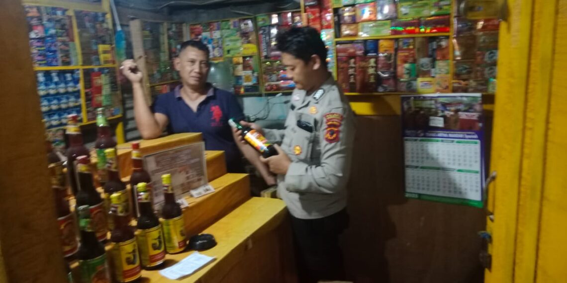 Cipta Kondisi, Polsek Baros Gelar Operasi Minuman Keras (Miras) di Bulan suci Ramadhan