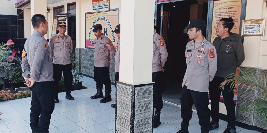 Polsek Citamiang Gelar Apel Pagi Sebagai Bentuk Kedisiplinan