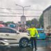 Antisipasi Kemacetan Pagi, Unit Lantas Polsek Sukalarang Melaksanakan Gatur Lalin Saat Jam Masuk Karyawan