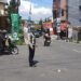 Gatur Lalu Lintas Polsek Warudoyong Paska melintas Kereta Api Pangrango