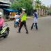 Guna Kelancaran Arus Lalu Lintas Unit Lantas Polsek Warudoyong, Laksankan Gatur