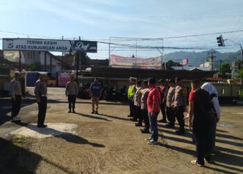 Personil Polsek Baros Senantiasa Jaga Harkamtibmas