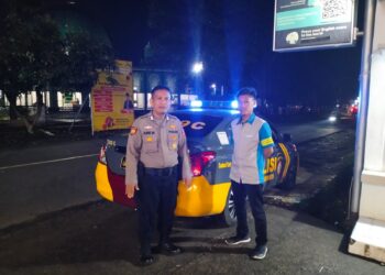 Patroli Kamtibmas  ke Obyek Vital Polsek  Cisaat Cegah Gangguan Kamtibmas