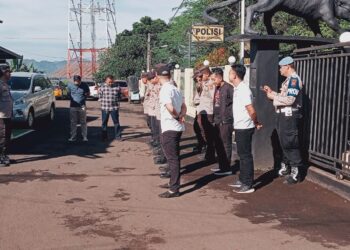 Polsek Citamiang Gelar Apel Pagi Sebagai Bentuk Kedisiplinan