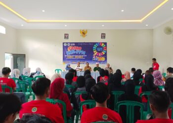 Hadiri Penerimaan dan Pembekalan KKN Mahasiswa, Bhabinkamtibmas Polsek Cireunghas Sampaikan Himbauan Kamtibmas