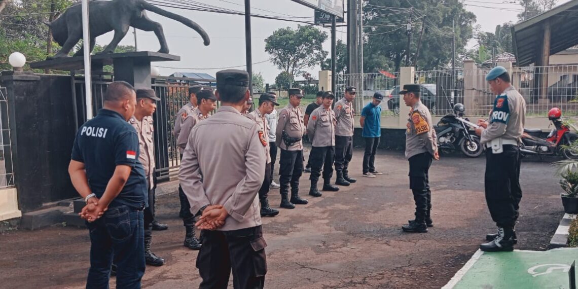 Polsek Citamiang Gelar Apel Pagi Sebagai Bentuk Kedisiplinan