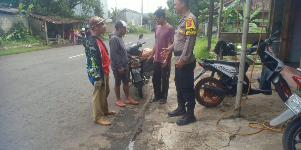 Lewat Sambang Bhabinkamtibmas Ajak Warga Wujudkan Kamtibmas Kondusif
