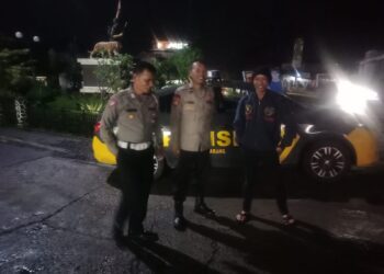 Patroli Strong Point Malam Hari Wujudkan Situasi Kamtibmas Yang Aman Dan Kondusif