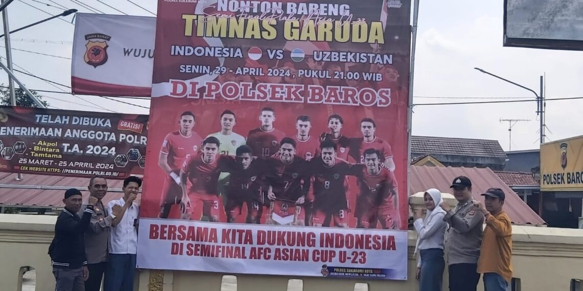 Ayo gabung Nobar bersama Polsek Baros. Nonton Bareng Semifinal Piala Asia U-23 Indonesia