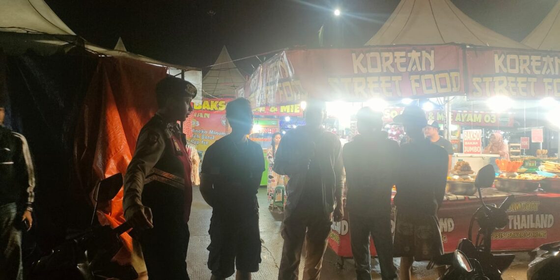 Polsek Baros Tingkatan Patroli, Aktifkan keamanan parkiran Pasar malam terminal tipe C