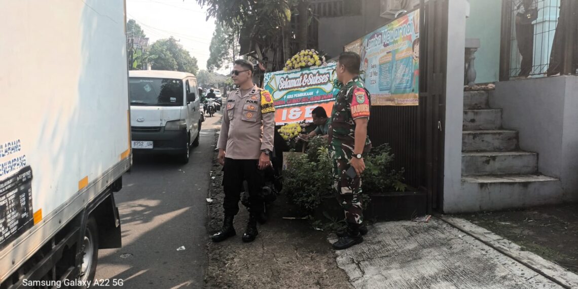 Sinergitas Bhabinkamtibmas dan Babinsa Wanasari amankan giat masyarakat