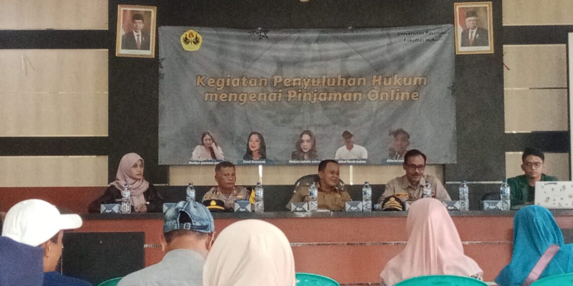 Kapolsek Sukaraja Hadiri Penyuluhan Hukum Mengenai Pinjaman online serta Himbau Masyarakat
