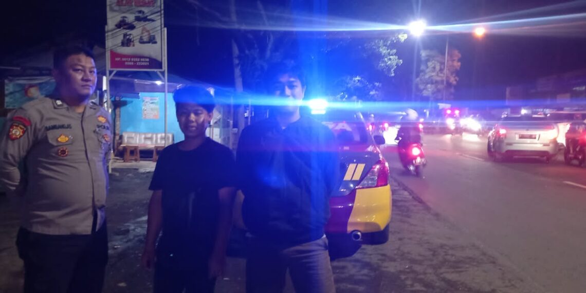 Antisipasi Balapan Liar, Polsek Baros Tingkatkan Patroli Strong Point dimalam hari