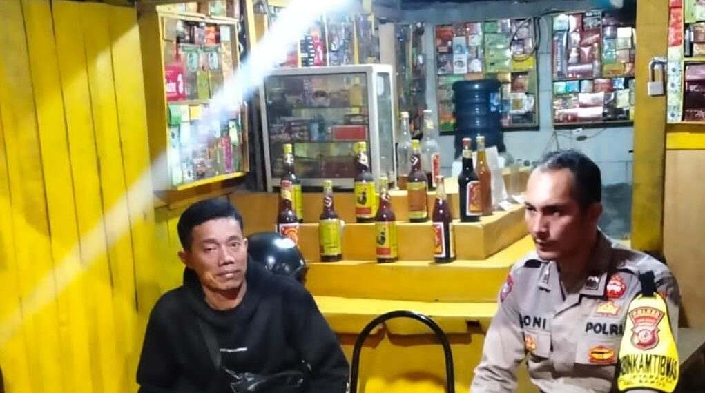 Hindari Dampak Miras, Polsek Baros Operasi Miras Antisipasi Gangguan Kamtibmas malam hari