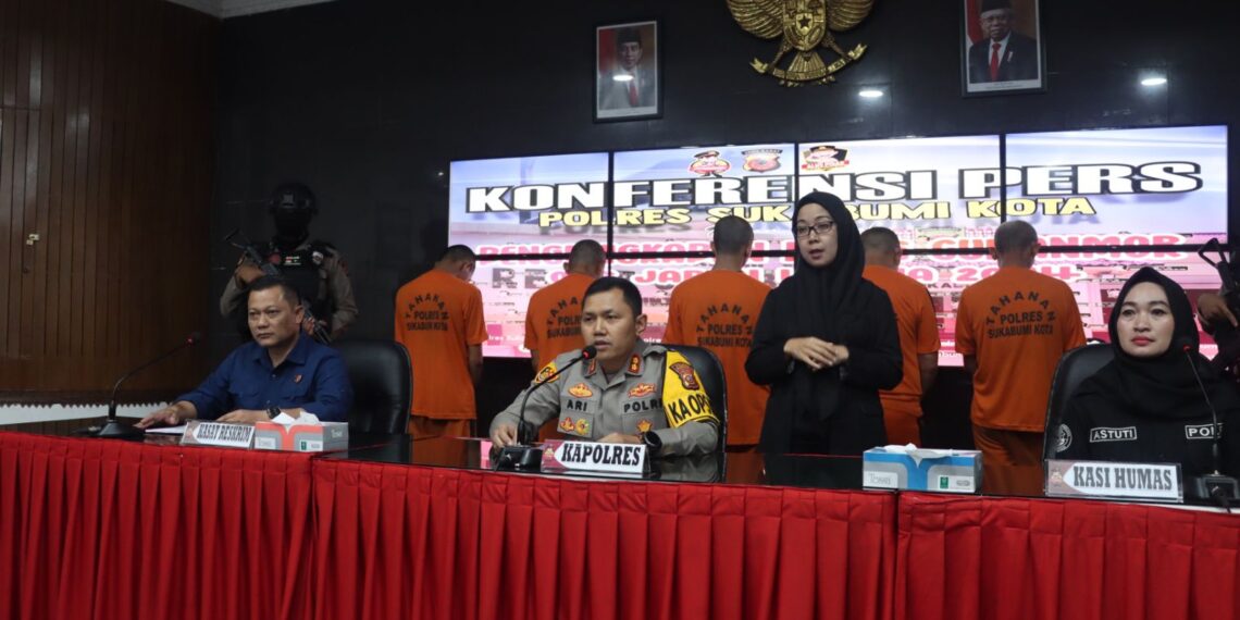 Polres Sukabumi Kota Bekuk Residivis Spesialis Curanmor, 20 Unit Motor Hasil Curian Diamankan