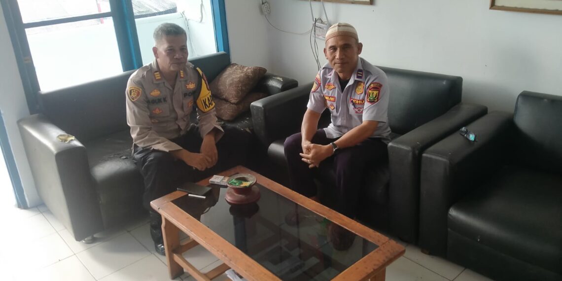 Kapolsek Sukaraja menjalin silaturahmi serta berkoordinasi dan meningkatkan sinergitas untuk ciptakan Kamtibcarlantas