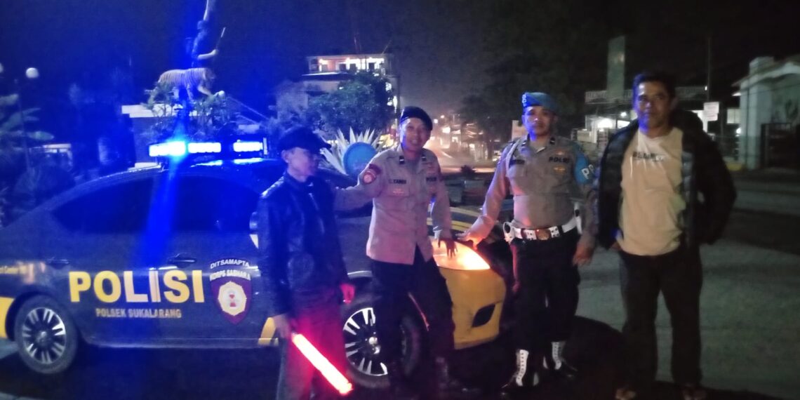 Patroli Strong Point Malam Hari Wujudkan Situasi Kamtibmas Yang Aman Dan Kondusif