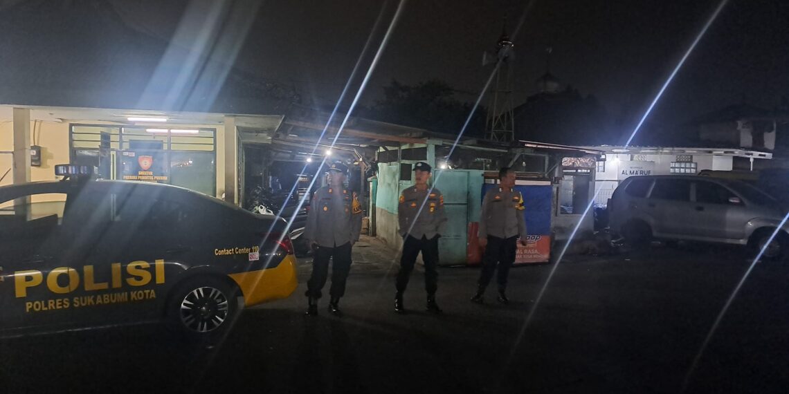 Kapolsek Citamiang Tingkatkan Patroli Strong Point Antisipasi Gangguan Kamtibmas Di Malam Hari