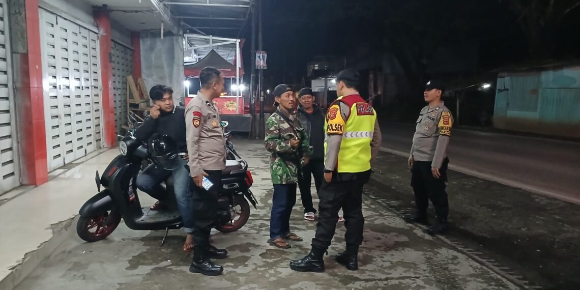 Patroli Strong Point Malam Hari Wujudkan Situasi Kamtibmas Yang Aman Dan Kondusif