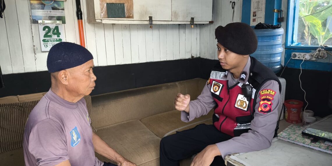 Patroli 5305 A Kontrol dan Sambang Satpam CV. Rusin Pastikan Situasi Kondusif