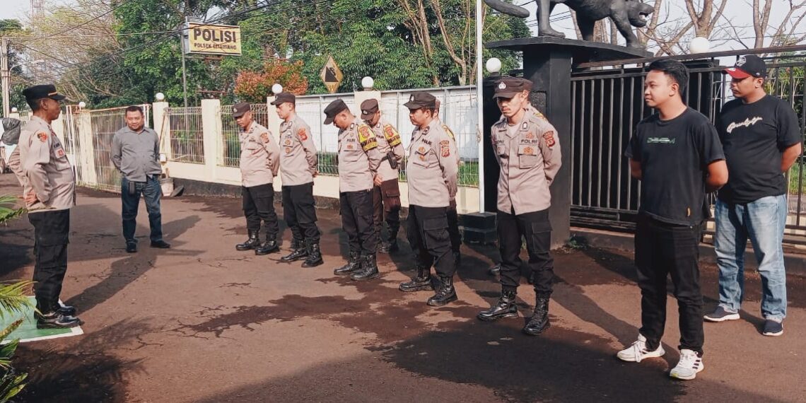 Polsek Citamiang Gelar Apel Pagi Sebagai Bentuk Kedisiplinan