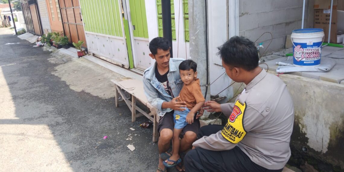 Upaya Pencegahan Stunting, Bhabinkamtibmas Polsek Warudoyong Sambangi Warga Binaan