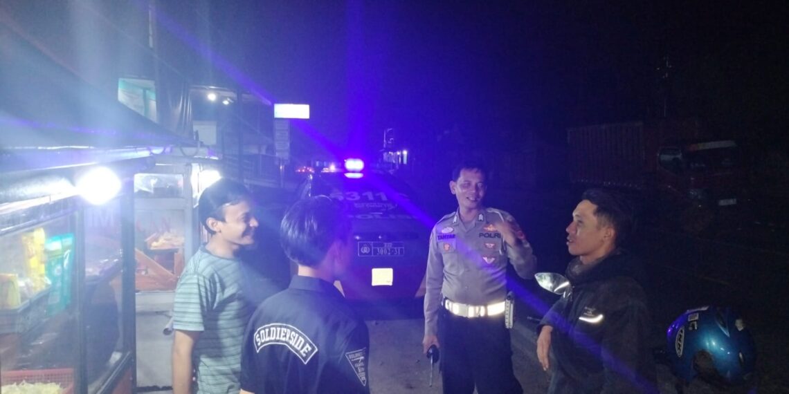 Patroli Strong Point Malam Hari Wujudkan Situasi Kamtibmas Yang Aman Dan Kondusif