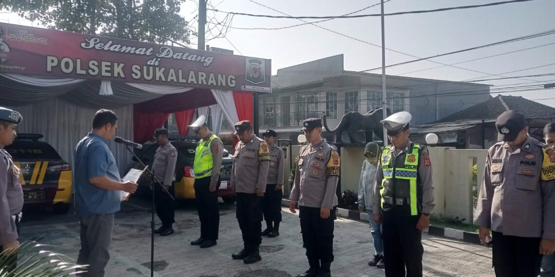 Pimpin Apel Pagi, Kapolsek Sukalarang Berikan Arahan Tentang Pentingnya Kedisiplinan