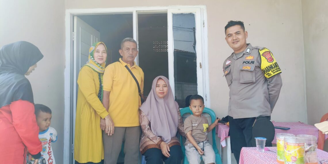 Dukung Pencegahan Stunting, Bhabinkamtibmas Polsek Warudoyong Sambangi Warga Binaan