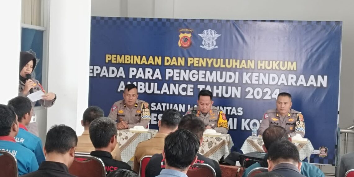 Tingkatkan Pengetahuan Berlalulintas, Polisi di Sukabumi Godok Puluhan Pengemudi Ambulance