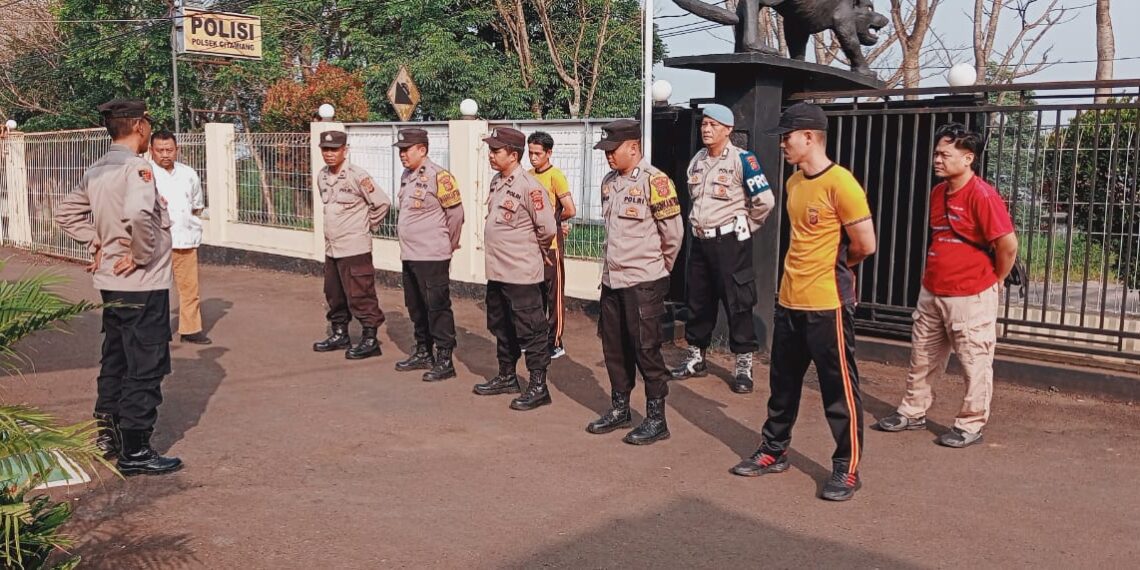 Polsek Citamiang Gelar Apel Pagi Sebagai Bentuk Kedisiplinan