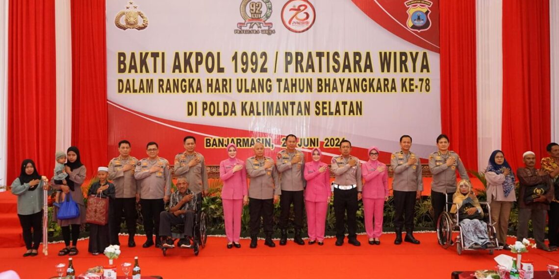 Menyongsong HUT ke-78 Bhayangkara, Akpol 1992 Pratisara Wirya Gelar Bakti Kesehatan di Kalsel