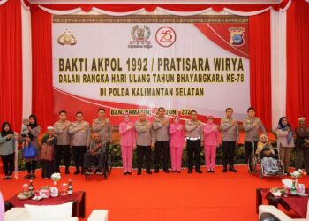 Menyongsong HUT ke-78 Bhayangkara, Akpol 1992 Pratisara Wirya Gelar Bakti Kesehatan di Kalsel