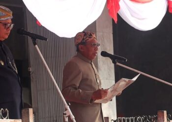 Ketua DPRD Kota Sukabumi Bacakan Naskah Pancasila di Harlah Pancasila 2024