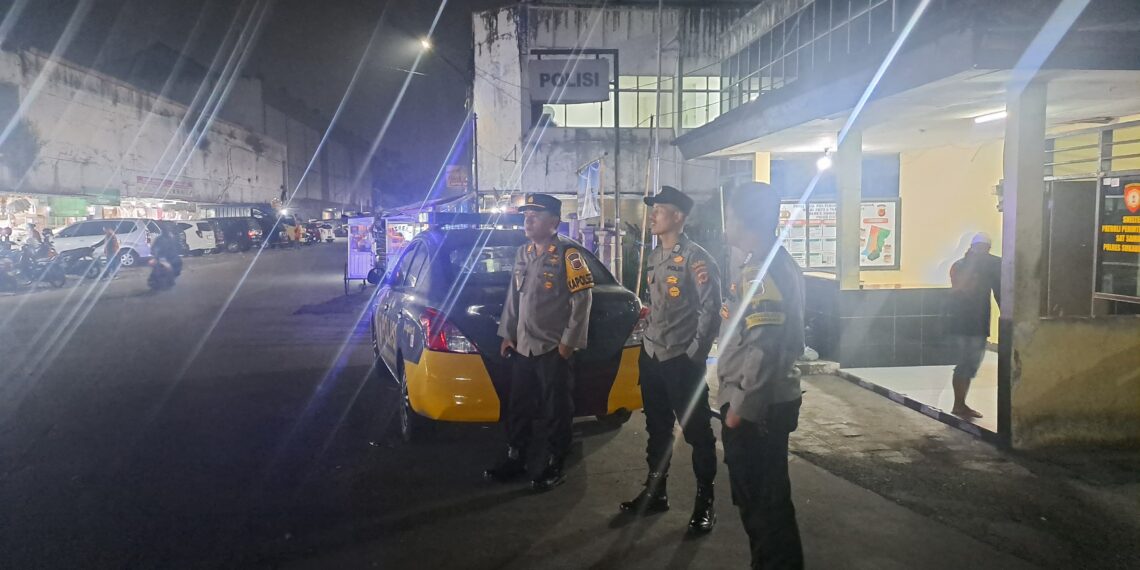 Polsek Citamiang Tingkatkan Patroli Strong Point Antisipasi Gangguan Kamtibmas Di Malam Hari