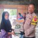 Bhabinkamtibmas Polsek Cisaat Lakukan Monitoring Penyaluran Beras Bulog