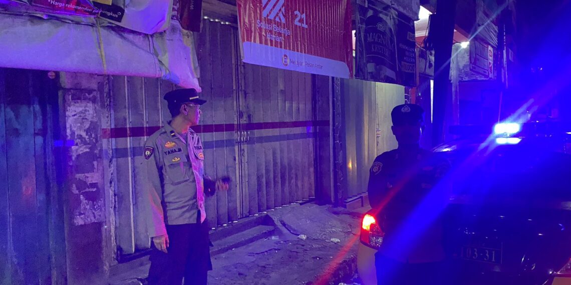 Kapolsek Citamiang Tingkatkan Patroli Strong Point Antisipasi Gangguan Kamtibmas Malam Hari