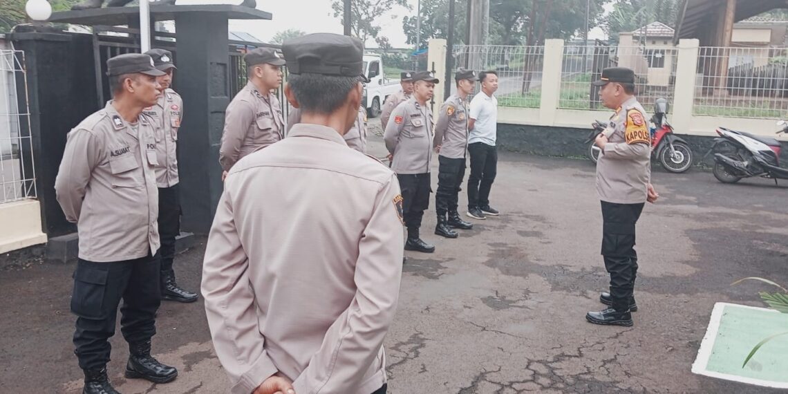 Polsek Citamiang Gelar Apel Pagi Sebagai Bentuk Kedisiplinan