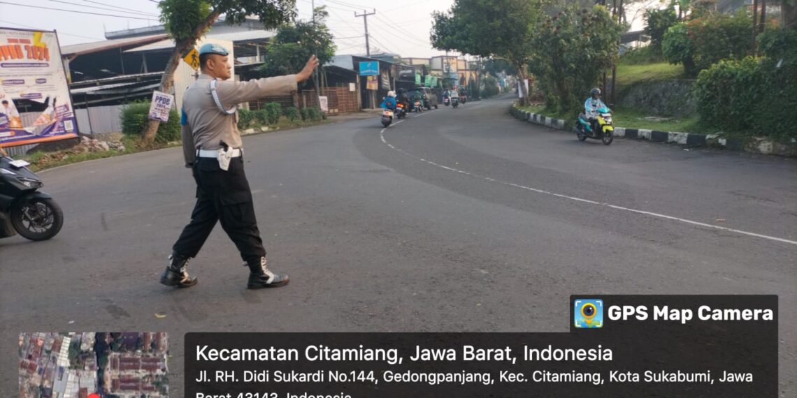 Gatur Pagi Hari Polsek Citamiang Sebagai Bentuk Pelayanan Kepada Masyarakat