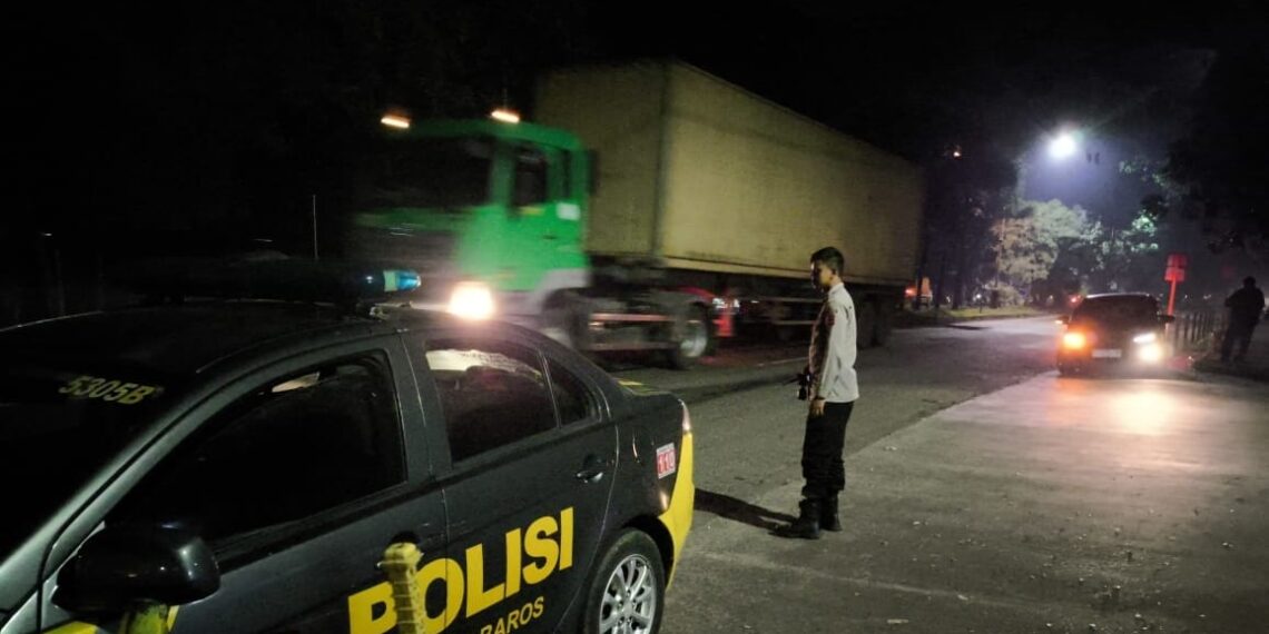 Polsek Baros Efektifkan Patroli Malam dalam Tingkatkan Harkamtibmas