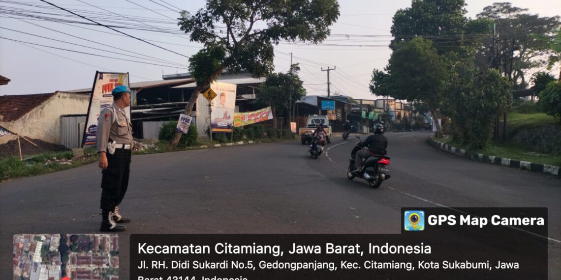 Gatur Pagi Hari Polsek Citamiang Sebagai Bentuk Pelayanan Kepada Masyarakat