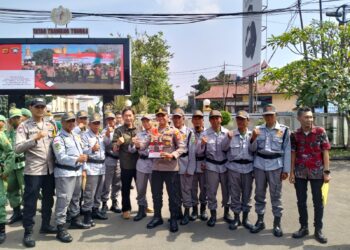 Memeriahkan HUT Bhayangkara ke-78, Linmas Polsek Baros Raih Juara Ke 3
