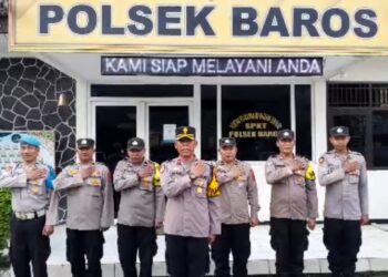 HUT Bhayangkara Ke-78, Kapolsek baros Tingkatkan Pelayanan Kepolisian Agar Lebih Dekat dan Dicintai Masyarakat