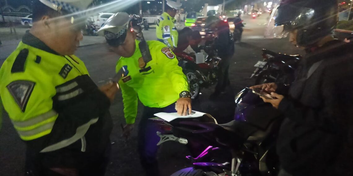 Polres Sukabumi Kota Amankan Belasan Motor Berknalpot Brong