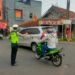 Gatur Lalu Lintas Polsek Warudoyong Paska melintas Kereta Api Pangrango
