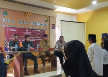 Bhabinkamtibmas Polsek Cireunghas Hadiri Pelantikan Pantarlih Pilkada 2024 di Wilayah Kecamatan Cireunghas