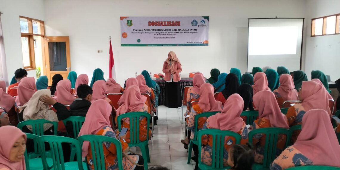 Giat Monitoring Sosialisasi Tentang TAM (Aids, tubercolosis, dan Malaria) Aula Kelurahan Jayaraksa