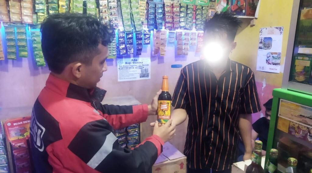 Cipta Kondisi, Polsek Citamiang Gelar Operasi Minuman Keras (Miras)