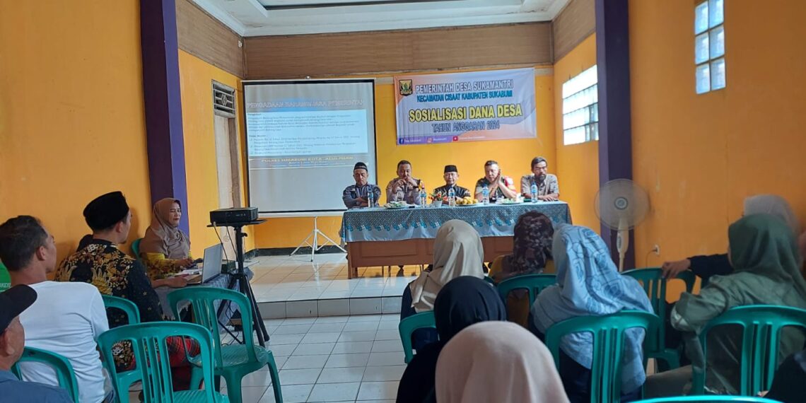 Kapolsek Cisaat Berikan Sosialisasi Prioritas Pengelolaan Dana Desa