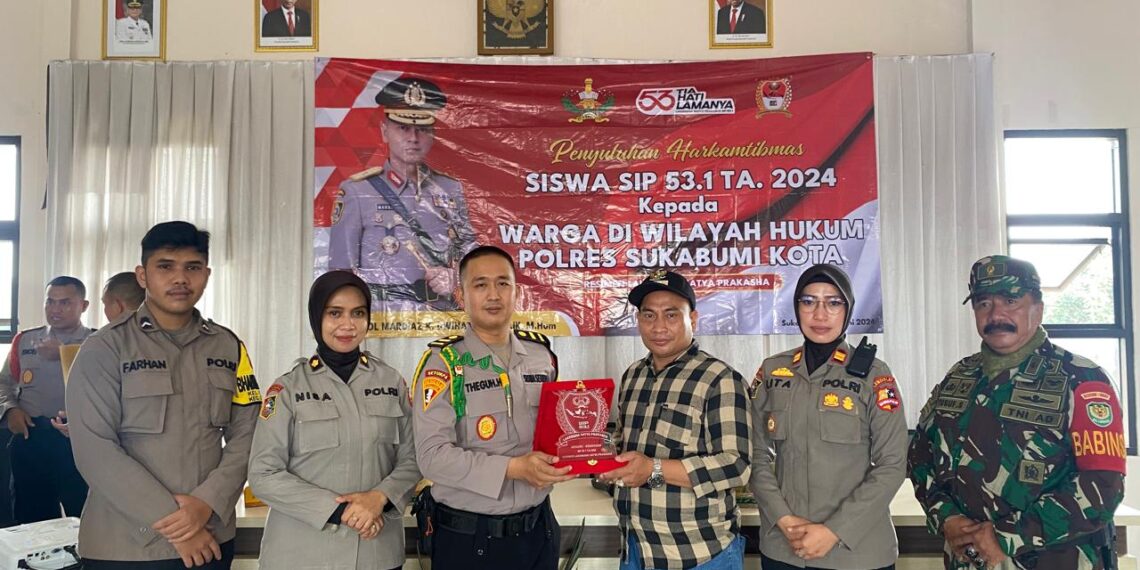 Ceramah Kamtibmas dari siswa Setukpa Polri terhadap pokmas Kel.Citamiang Kec. Citamiang Kota Sukabumi.